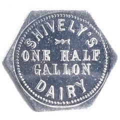 1/2 Gallon - Shively`s Dairy North Manchester, Indiana