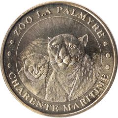 Monnaie de Paris Tourist Token - Charente-Maritime Zoo la Palmyre - Les guépards