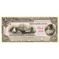 20 Pesos Fuertes Banco Nacional del Paraguay