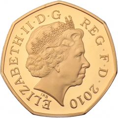 50 Pence - Elizabeth II Girlguiding, Gold Proof