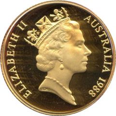 200 Dollars - Elizabeth II 3rd Portrait - First Fleet Arrival - Gold Bullion Coin
