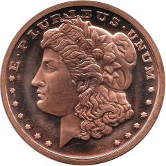 1 oz Copper Morgan Dollar