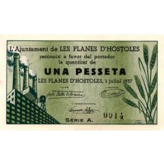 1 Peseta Les Planes d`Hostoles