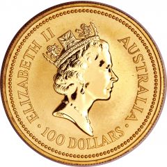 100 Dollars - Elizabeth II 3rd Portrait - Australian Nugget - Gold Bullion Coin