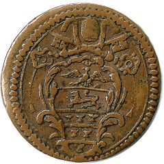 1 Quattrino - Innocent XI Inscription