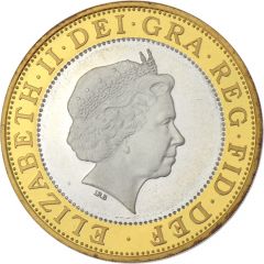 2 Pounds - Elizabeth II Gunpowder Plot, Silver Piedfort