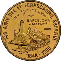 100 Pesos First Spanish Railroad, Reverse Trial