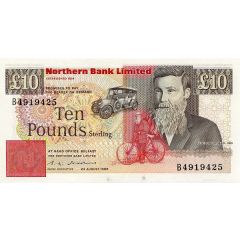 10 Pounds Northern Bank