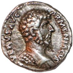 Denarius - Lucius Verus TR P IIII IMP II COS II, Mars
