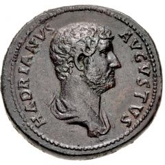 Sestertius - Hadrian FELICITATI AVG COS III P P S C