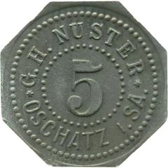 5 Pfennigs - Oschatz G.H. Nuster