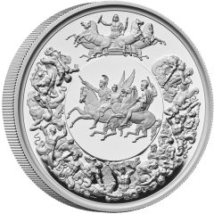 1000 Pounds - Charles III The Waterloo Medal - Victory; Silver Proof