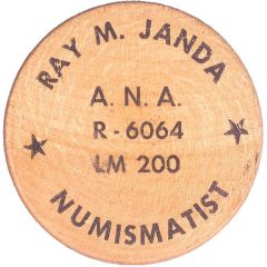Wooden Nickel - Ray M. Janda