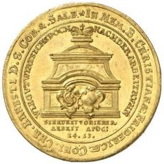 2 Ducats - Christian Ernest and Francis Josias Death of Christine Friederike