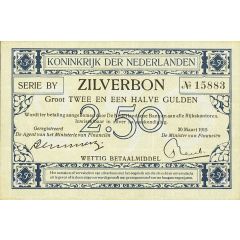 2 1/2 Gulden Silver Voucher