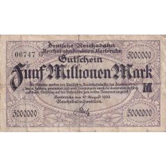 5 000 000 Mark Reichsbahndirektion