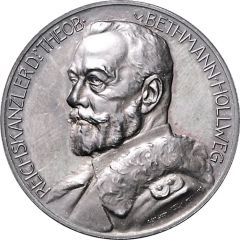 Medal - Chancellor Theobald von Bethmann-Hollweg, Reichstag speech on 5 June