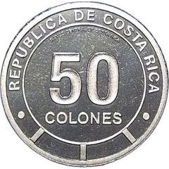 50 Colones Menelaus blue morpho, colourized