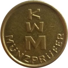 KWM token - KWM Münzprüfer 17.5 mm, thin letters