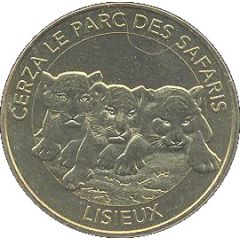 Monnaie de Paris Tourist Token - Lisieux Cerza le parc des safaris - Bébés tigres blancs
