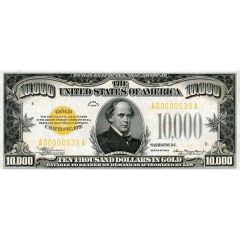 10000 Dollars Gold Certificate