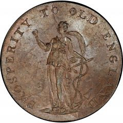 1/2 Penny Norfolk - Norwich / Hope, Dove and Peace