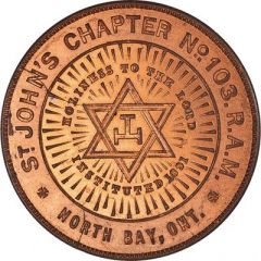 Masonic Penny - St. John`s Chapter No. 103 North Bay, Ontario