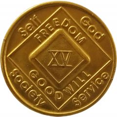 Medal - Narcotics Anonymous Recovery 15 Years