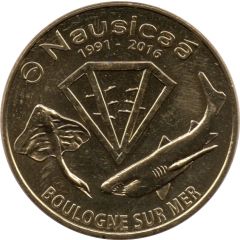 Monnaie de Paris Tourist Token - Boulogne-sur-Mer Nausicaä - 1991-2016