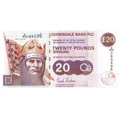 20 Pounds Clydesdale Bank