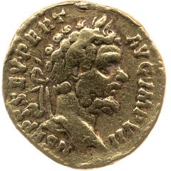 Aureus - Septimius Severus DIVI M PII F P M TR P III COS II P P, Victory