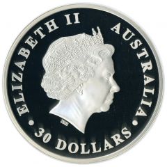 30 Dollars - Elizabeth II 4th Portrait - Koala - Silver Bullion Coin