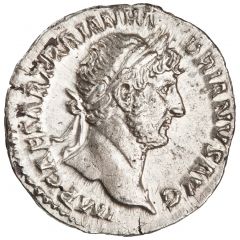 Denarius - Hadrian P M TR P COS III HILAR P R, Hilaritas
