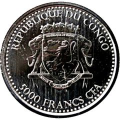 5000 Francs CFA Congo Silverback Gorilla