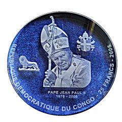 25 Francs Pope John Paul II