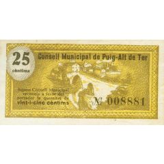 25 Céntimos Puig-Alt de Ter