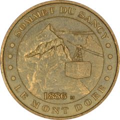 Jeton touristique - Monnaie de Paris - Le mont Dore - Sommet du Sancy