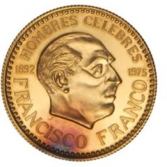 Medal - 5th anniversary of the death of Franco small coin
