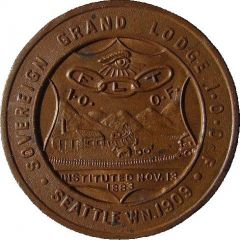 Medallion - I. O. O. F. International Organization of Odd Fellows