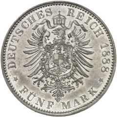 5 Mark - Frederick III and Wilhelm II Pattern