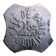 2.25 Francs - Café de Paris Douai