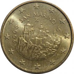50 Euro Cents 1st type, 2nd map