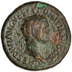 Sestertius - Domitian PAX AVGVST S C, Pax