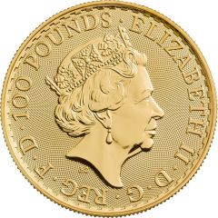 100 Pounds - Elizabeth II 5th portrait, 1 oz Fine Gold
