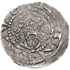 Denier - Henry III Mainz mint, temple