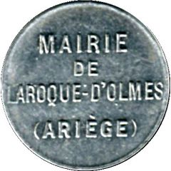 5 Centimes - Mairie de Laroque d`Olmes - Ariége