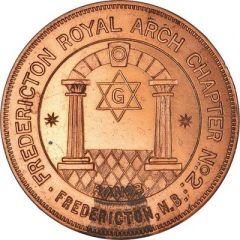 Masonic Penny Maçonnique - Fredericton Royal Arch Chapter No. 2 Fredericton, New Brunswick