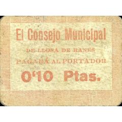 0.10 Pesetas Llosa de Ranes
