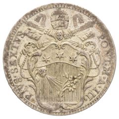 2 Carlini Romani - Pius VI Big Coat of Arms