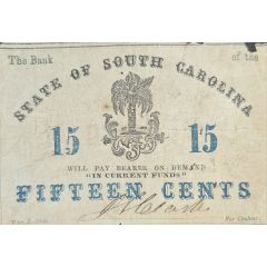 15 Cents State of South Carolina